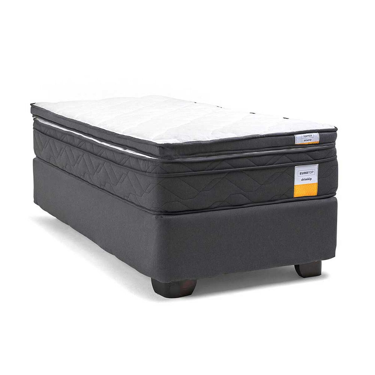 Cama Americana Drimkip 1 Plaza Eurotop + Topper