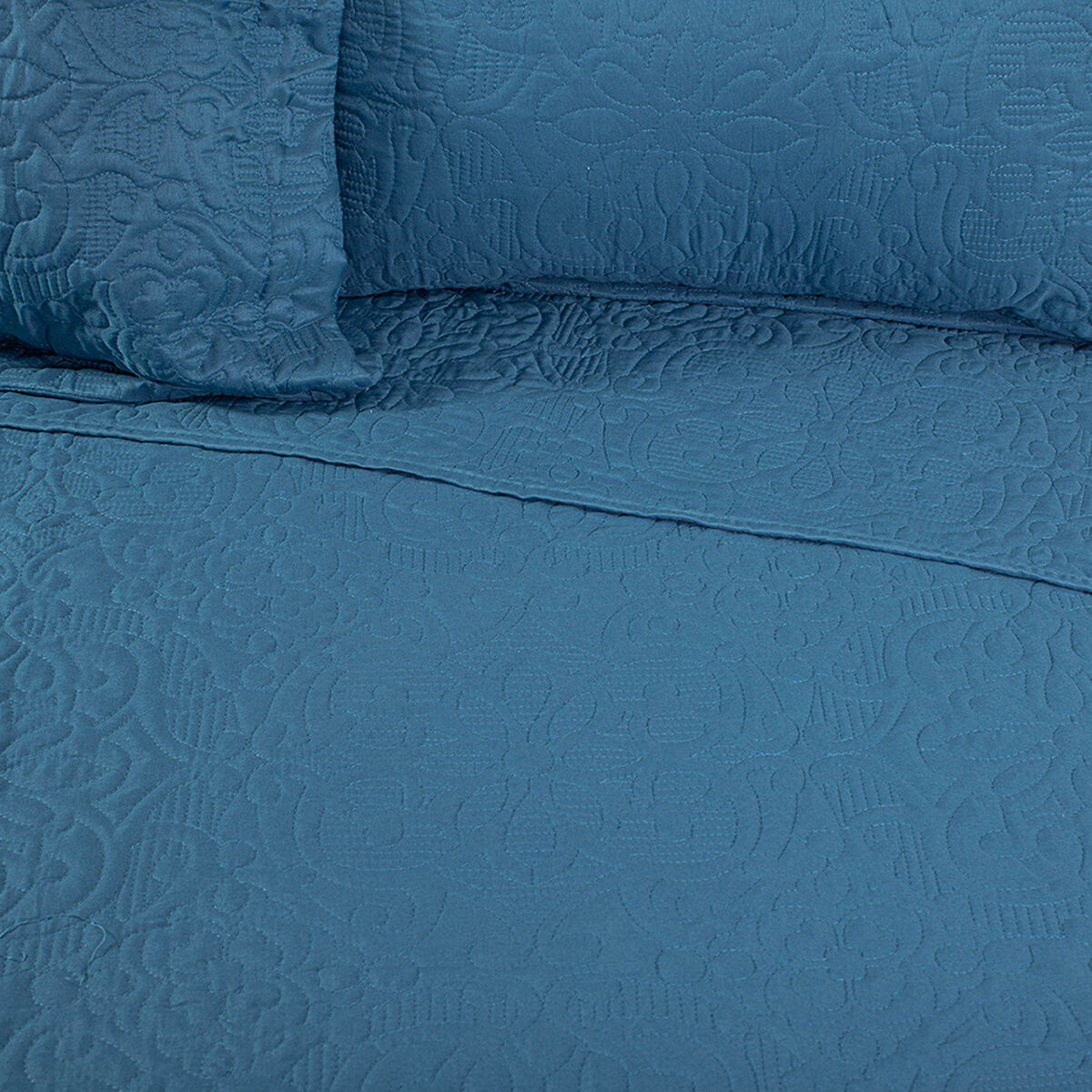 Quilt Doral 2 Plazas Azul Elegance