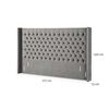 Respaldo CIC King Sesia Gris Ceniza