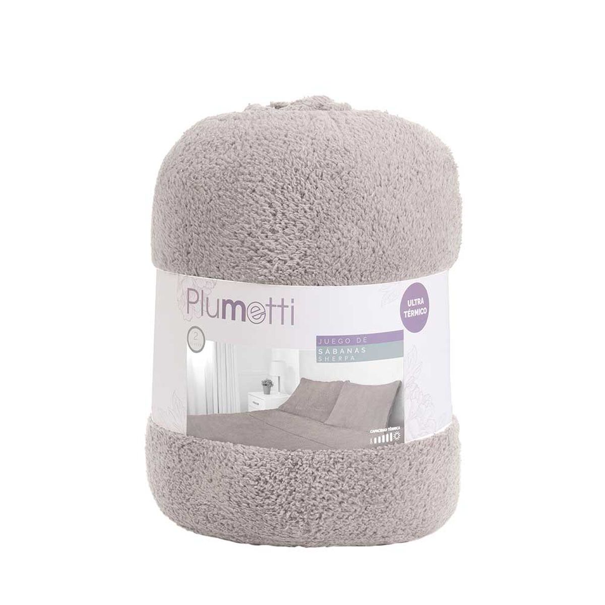 Juego de Sábanas Mashini 2 Plazas Liso Gris