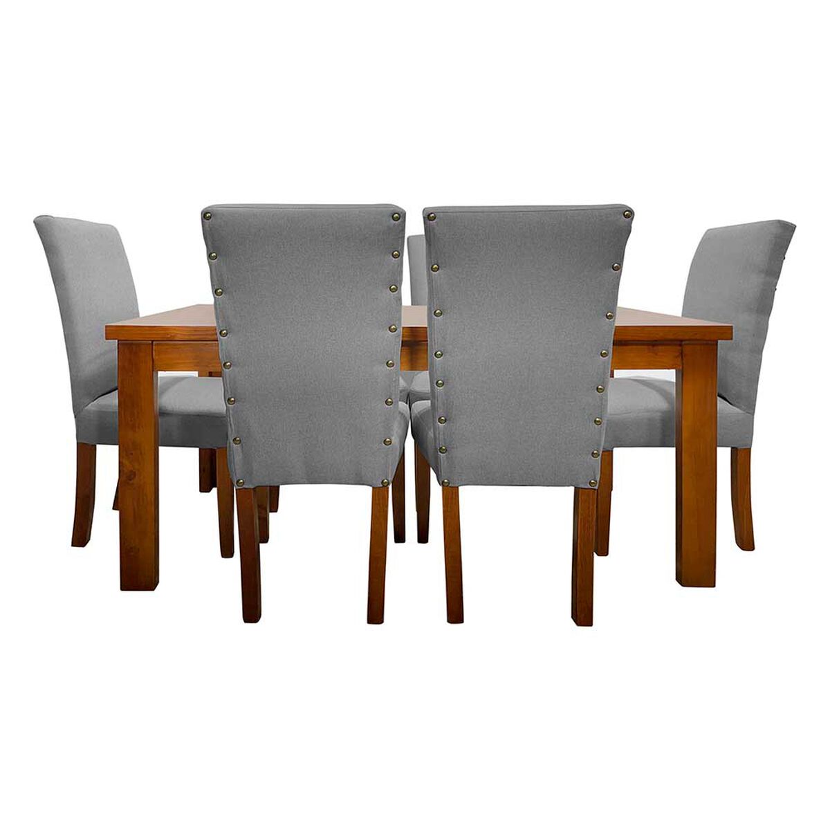 Juego de Comedor Living Factory Teka 6 Sillas Gris