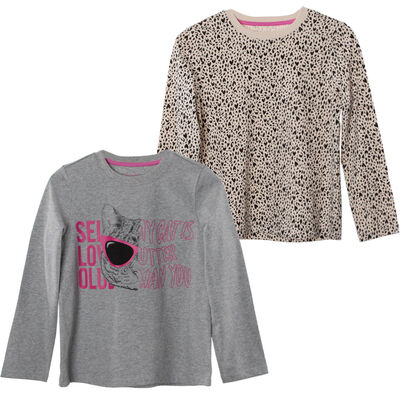 Pack 2 Polera Manga Larga Niña Chess