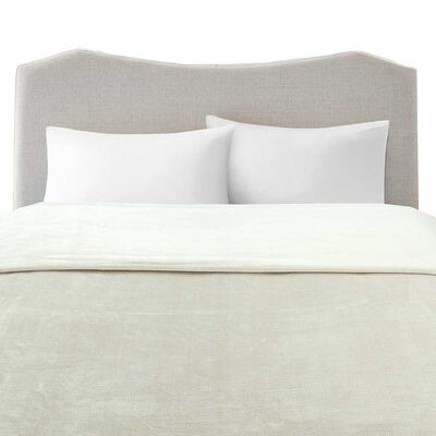 Frazada Flannel Illusions 2 Plazas Beige