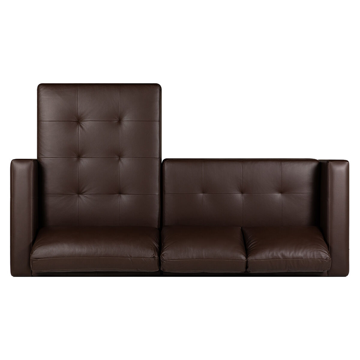 Sofá Seccional Derecho Rosen Copeland 3 Cuerpos Marron