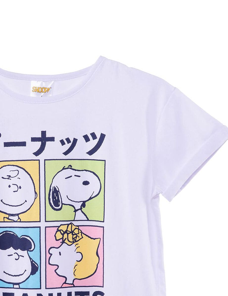 Polera de Algod&oacute;n Snoopy Ni&ntilde;a Snoopy