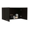 Mueble de Cocina Aéreo TuHome Manchester Wengue 2 Puertas