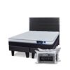 Cama Europea Flex 2 Plazas Nexus + Respaldo + 2 almohadas