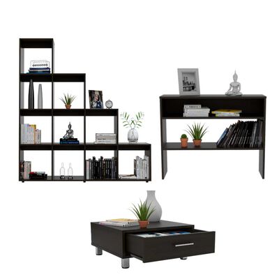 Imagen 2 del producto Biblioteca + Mesa de Centro + Arrimo Beijing TuHome