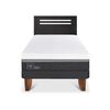 Cama Europea CIC 1,5 Plazas Ortopedic Advance + Respaldo Munich Negro