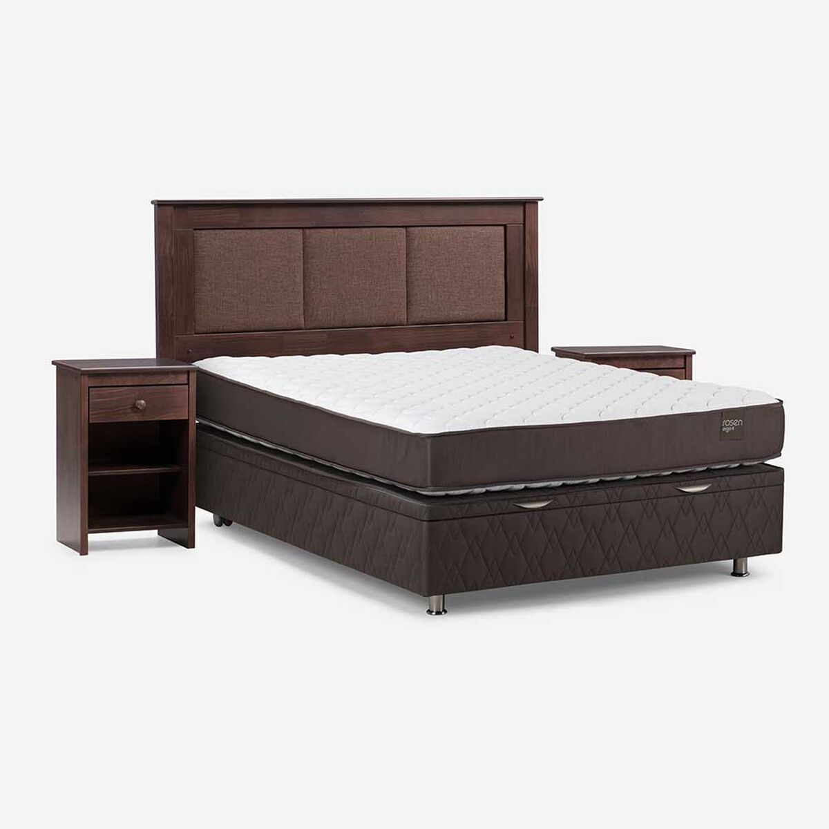 Boxet Rosen 2 Plazas Ergo T + Respaldo + 2 Veladores