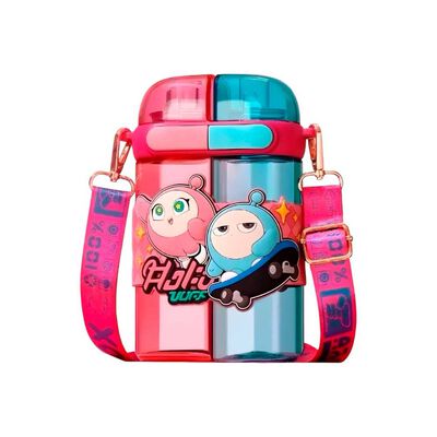 Botella Doble para Niños LuBabycas 640 ml Rosada