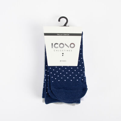 Pack 3 Calcetines Largo Mujer Icono