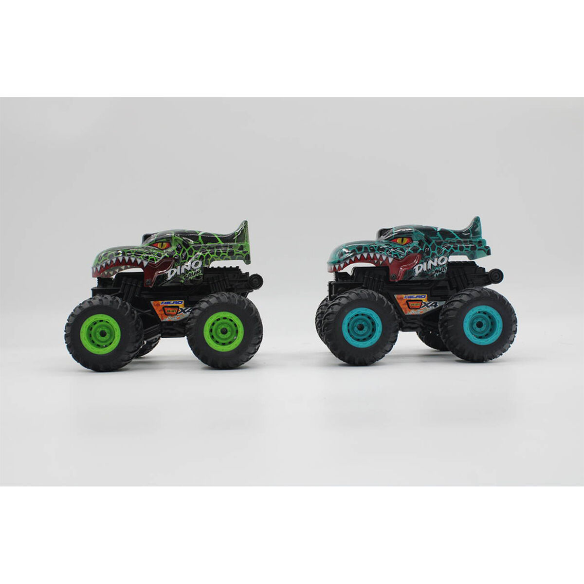 Auto Dino a Fricción con Luz y Sonido, Escala 1:16 Color Aleatorio Glory Bright