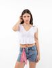 Polera Crop Sin Mangas Mujer Icono