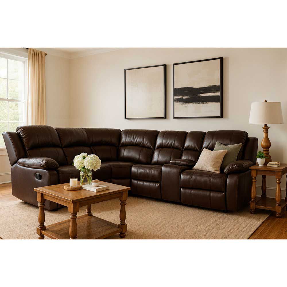Sofa Seccional CIC Andalucía 5 Cuerpos Chocolate
