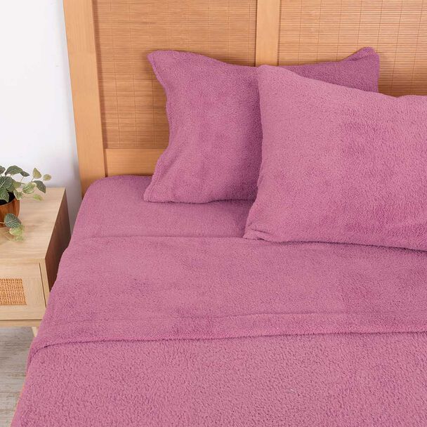 Juego de Sábanas Mashini 2 Plazas Liso Violeta