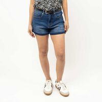Short Corto Mujer Fiorucci Indigo, Negro