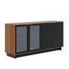 Buffet Onessta Vittoria 4 Puertas Café y Negro