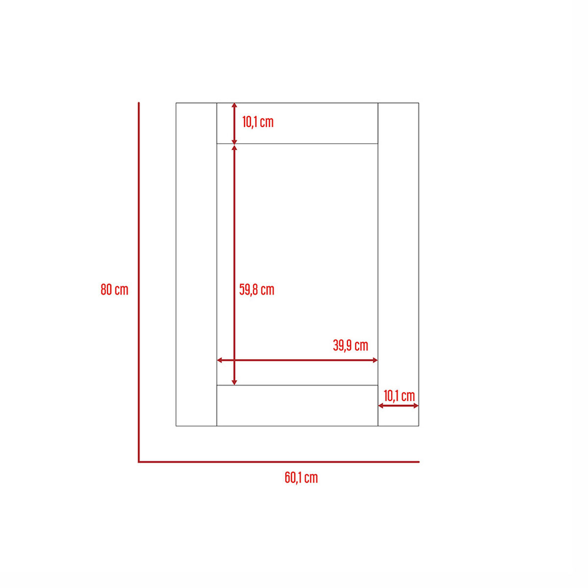 Mueble De Tocador + Espejo Perla