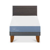 Cama Europea CIC Base Normal 1,5 Plazas Excellence + Respaldo Villarrica