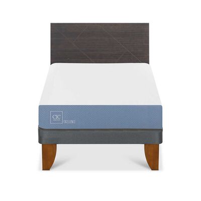 Imagen 1 del producto Cama Europea CIC Base Normal 1,5 Plazas Excellence + Respaldo Villarrica