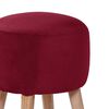 Pouf Latam Home Nantes Tela Velvet Burdeo