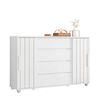 Cómoda Vekkahome Evidenza 4 Cajones Blanco