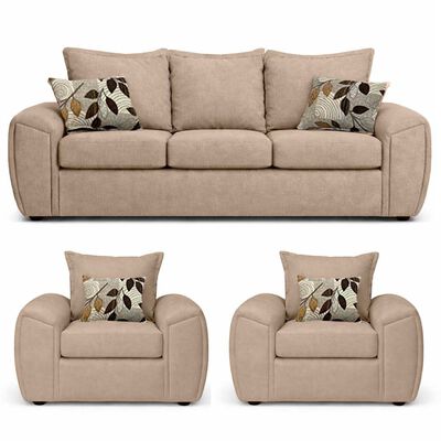 ELEGANT DETAIL Juego de Living Elegant Detail New Houston 3-1-1 Cuerpos Beige