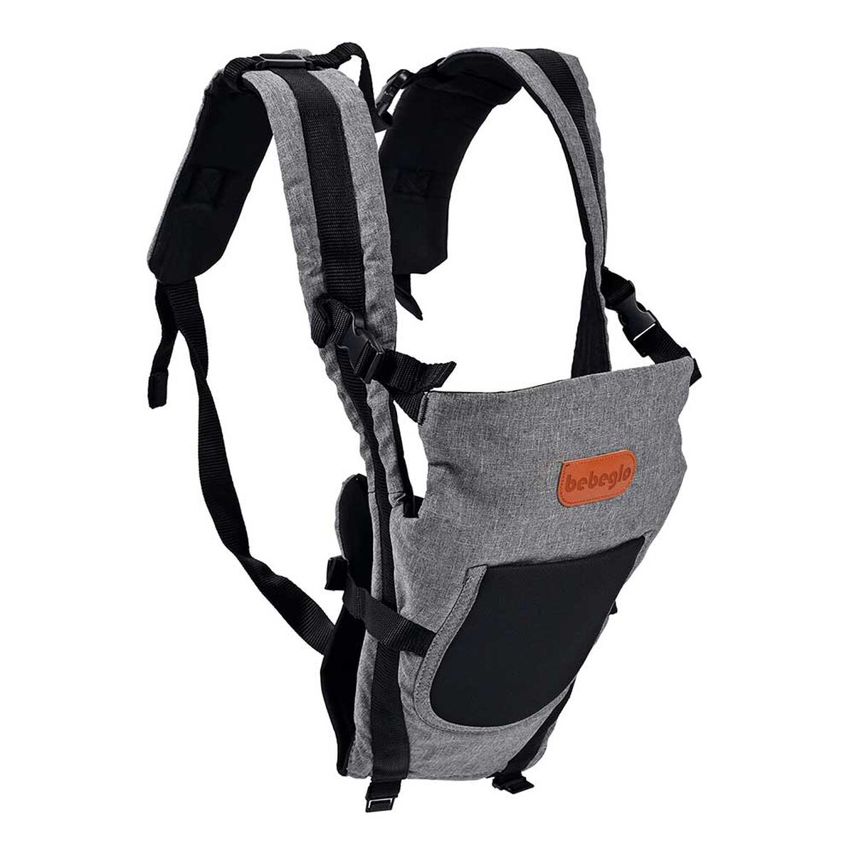 Canguro Porta Bebé Gris - Negro Bebeglo