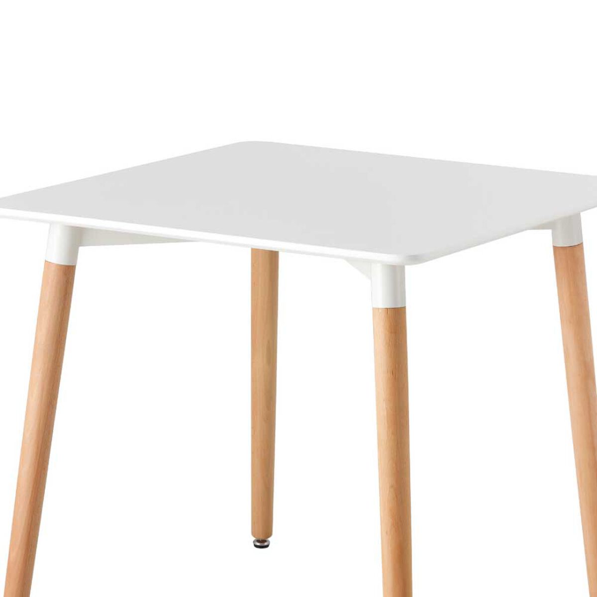 Mesa de Comedor Fm Furniture M-80 Blanco Café Claro