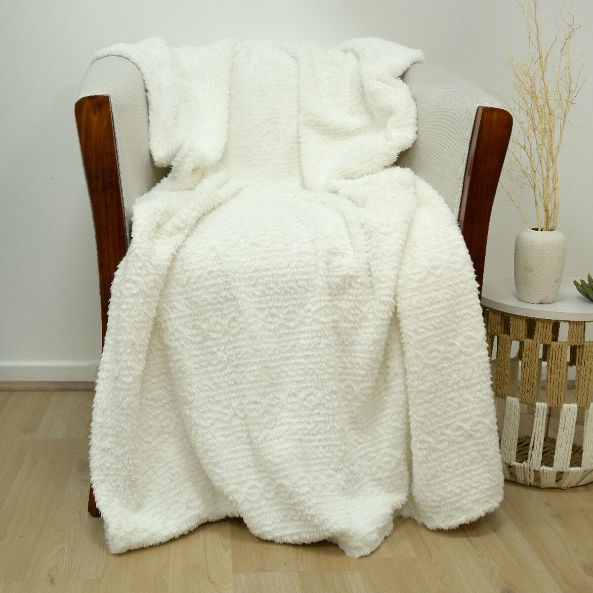 Manta Doral Chiporro Two Tones 130x180 cm Blanco