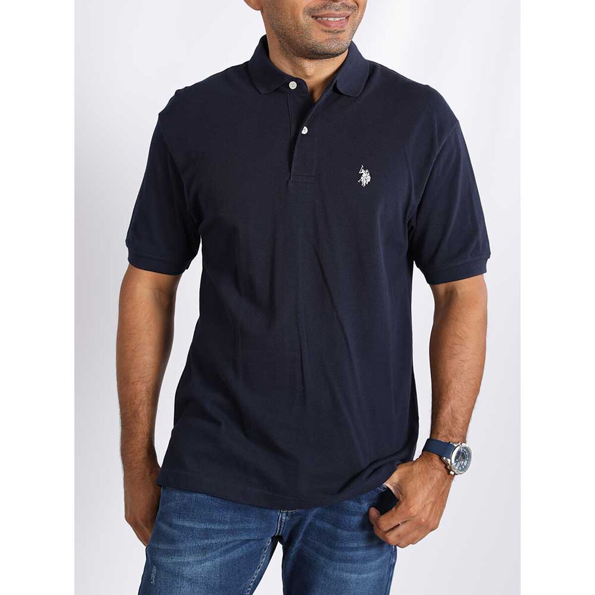 Polera Piqué Caballo Chico Hombre Us Polo Assn