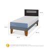 Cama Europea CIC 1 Plaza Excellence + Respaldo Munich Negro
