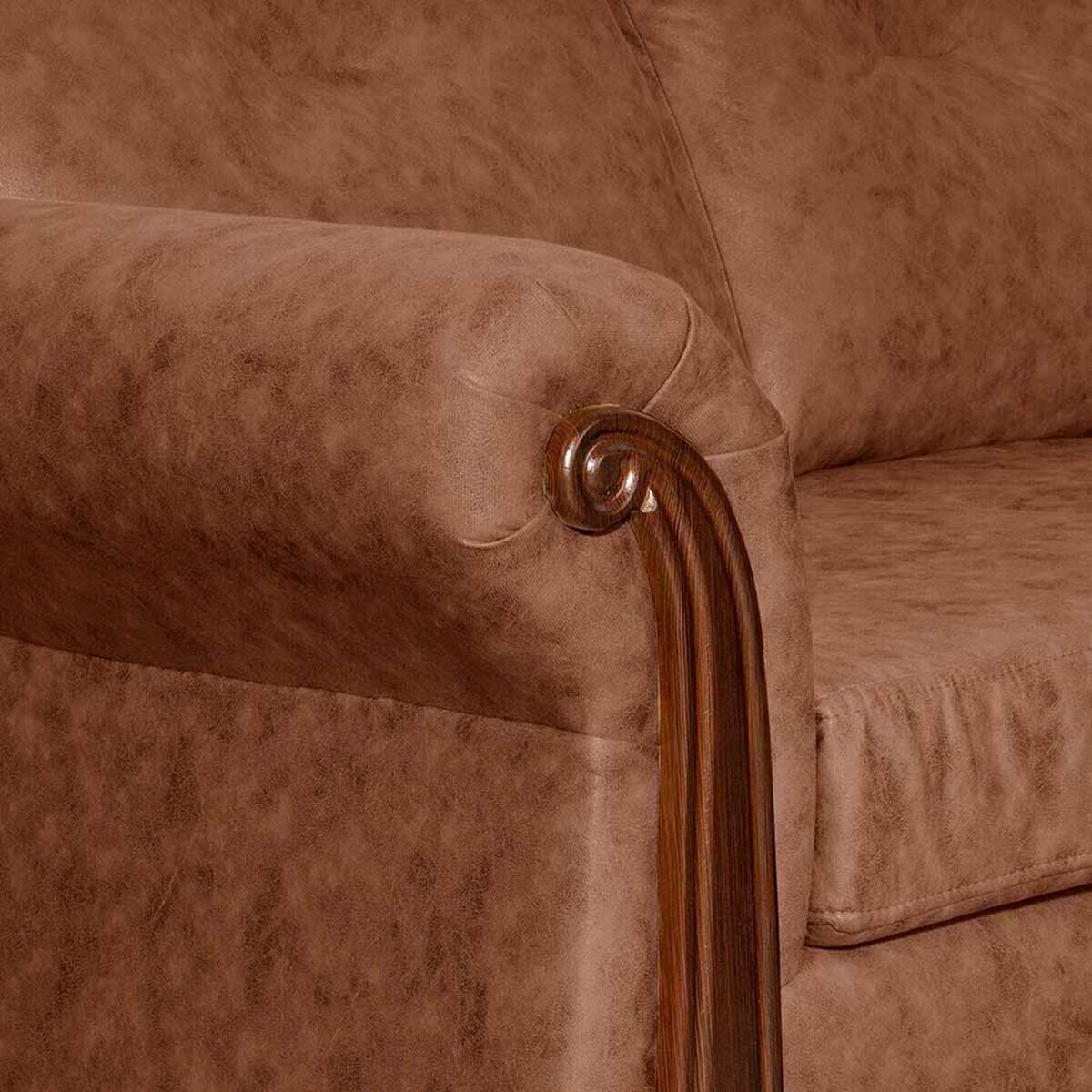 Sof&aacute; Black Factory Bristol 3 Cuerpos Terracota