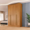 Closet Di Poretti Design New Creta 3 Cajones 4 Puertas Caf&eacute; Claro