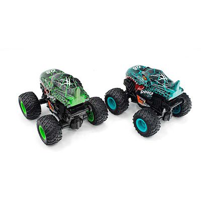 Auto Dino a Fricción con Luz y Sonido, Escala 1:16 Color Aleatorio Glory Bright
