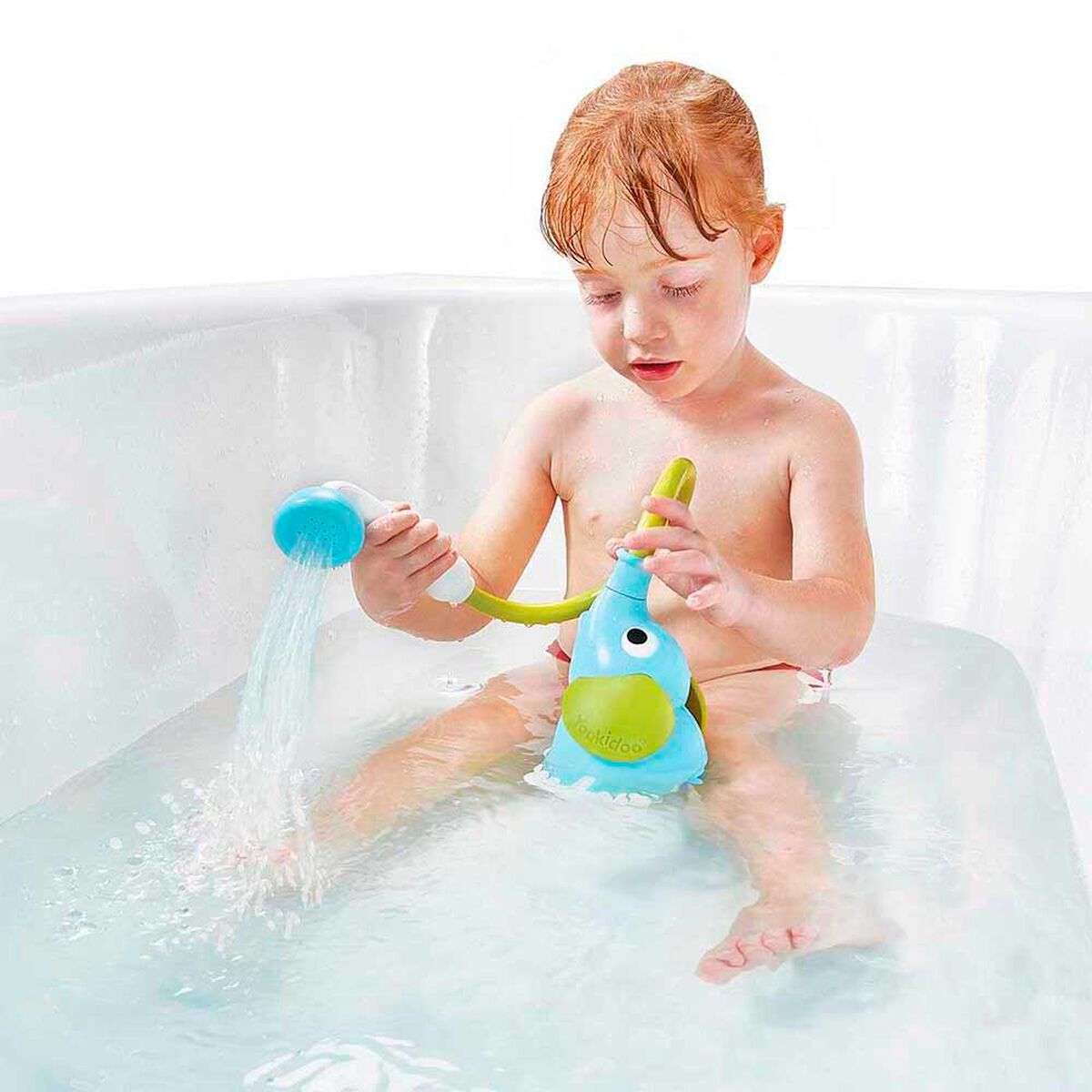 Juego de Ba&ntilde;o Elefante Ducha Interactivo Azul Infantil Beb&eacute; Ni&ntilde;o Ni&ntilde;a Tina Yookidoo