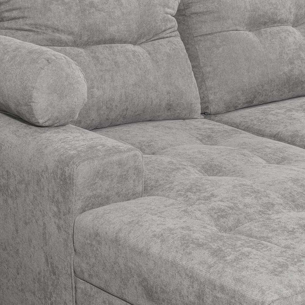 Sofá Seccional Innovamuebles Le Mans Doble Chaise XL 5 Cuerpos Gris