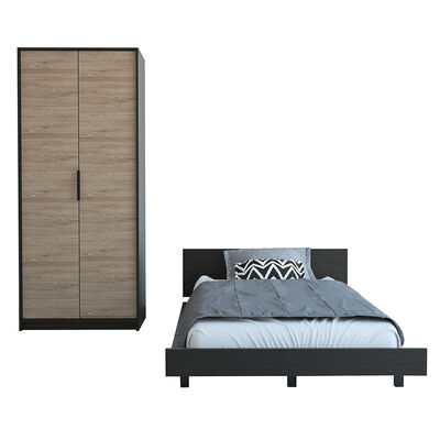 Cama 1,5 Plazas + Clóset 2 Puertas TuHome Kaia