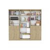 2 Estantes 2 Puertas + Estante 5 Repisas TuHome Home Macadamia