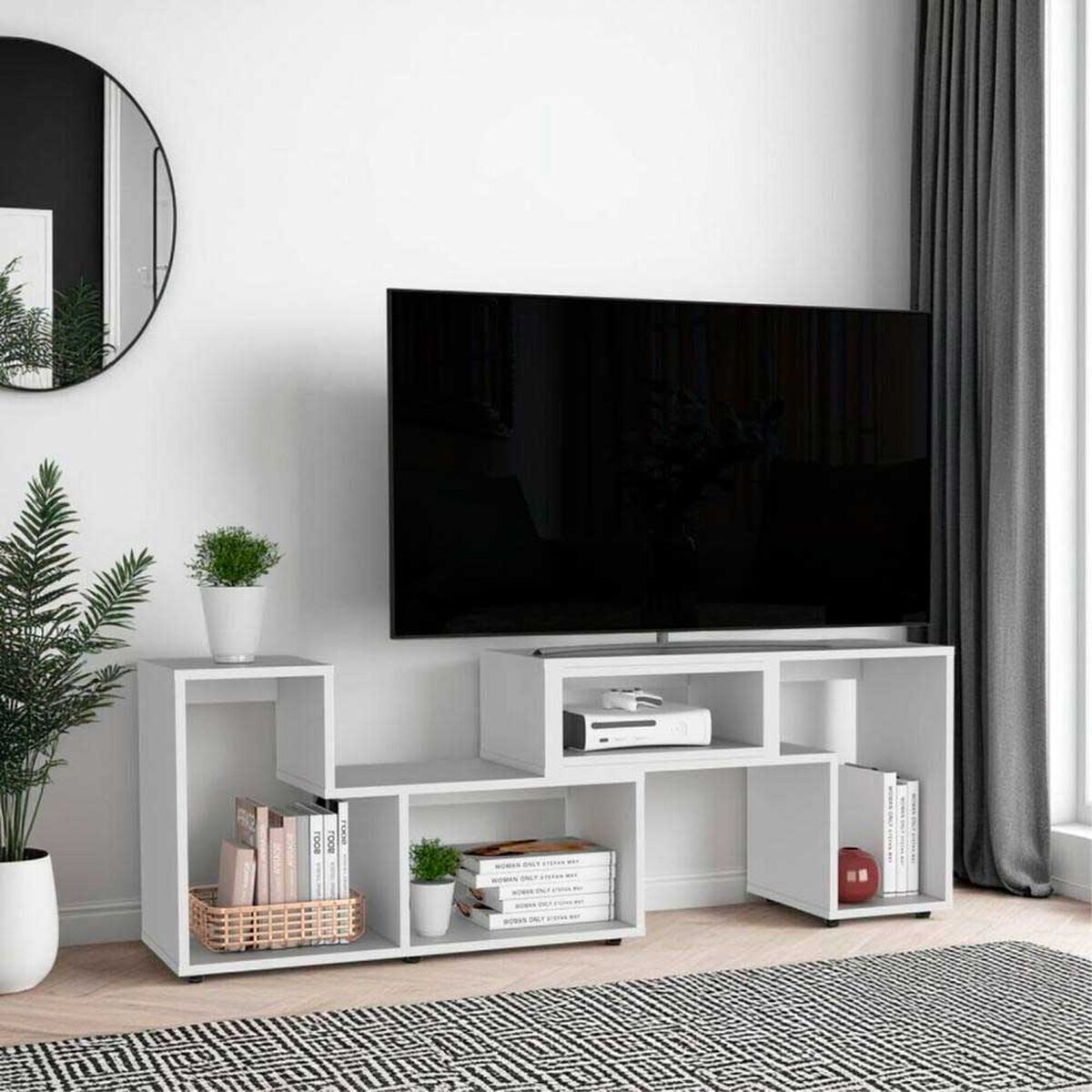 Rack TV TuHome Beijing 40" Blanco