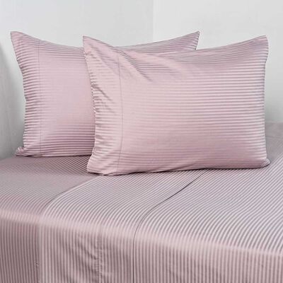 Imagen 1 del producto Juego de Sábanas CannonKing 600 Hilos Dobby Mauve