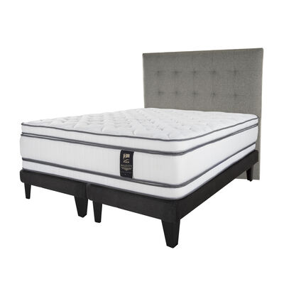 Cama Europea Flex 2 Plazas Majesty + 1 Respaldo