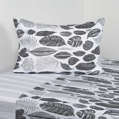 Imagen 1 del producto Juego de Sábanas Estampado Elements & Co 200 Hilos 1,5 Plazas BlackNature