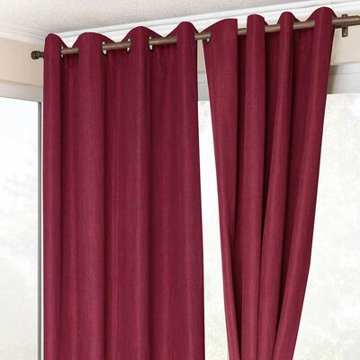 Imagen 2 del producto Juego de Cortina Doral Melbourne 140x220 cm Rojo