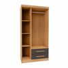 Closet Yardas Leticia 3 Puertas 2 Cajones Titanio