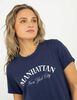 Polera Con Estampado Manga Corta Mujer Icono