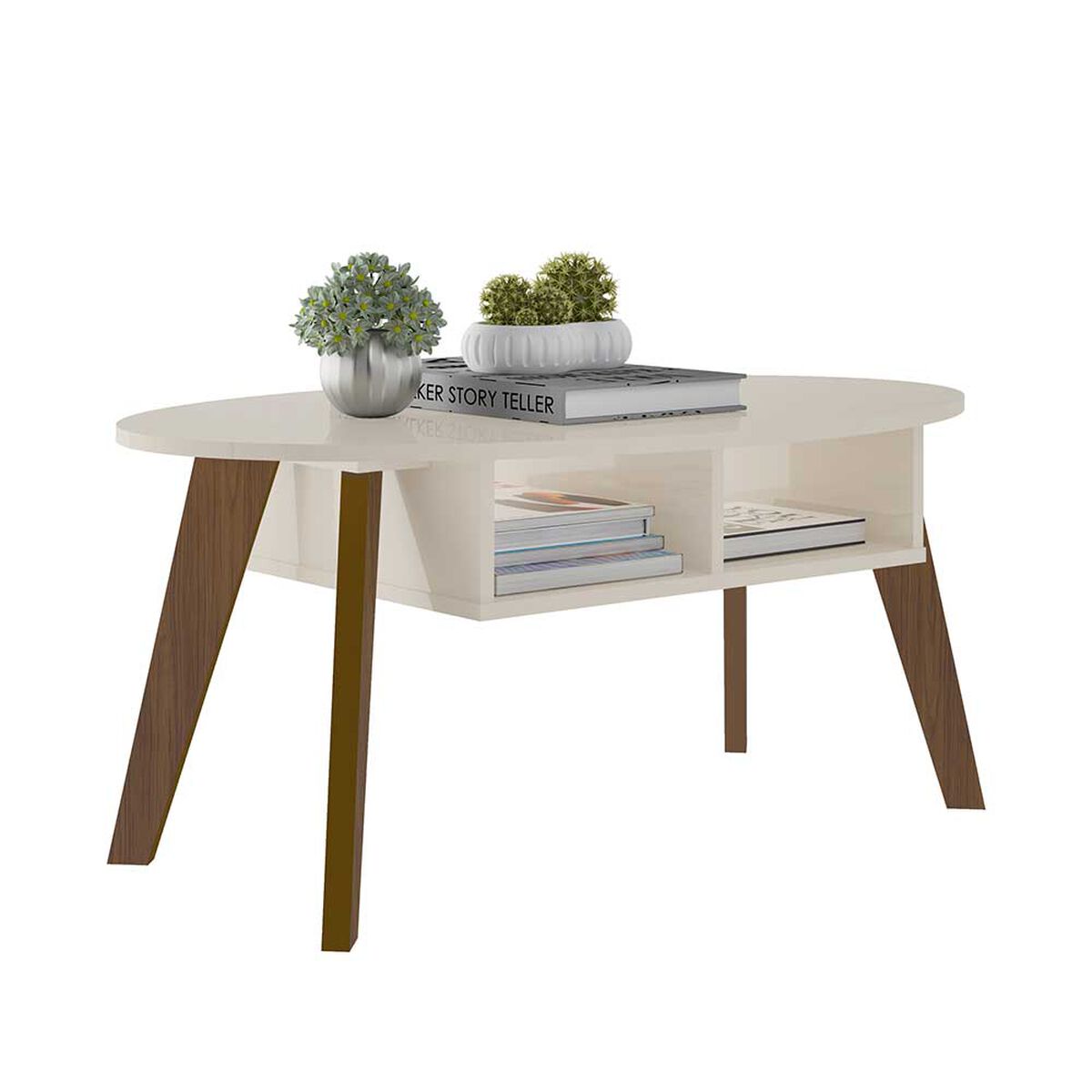 Mesa de Centro Exit Diva Beige Cedro