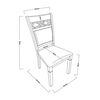 Juego de Comedor Capri 4 Sillas 2 Sitiales