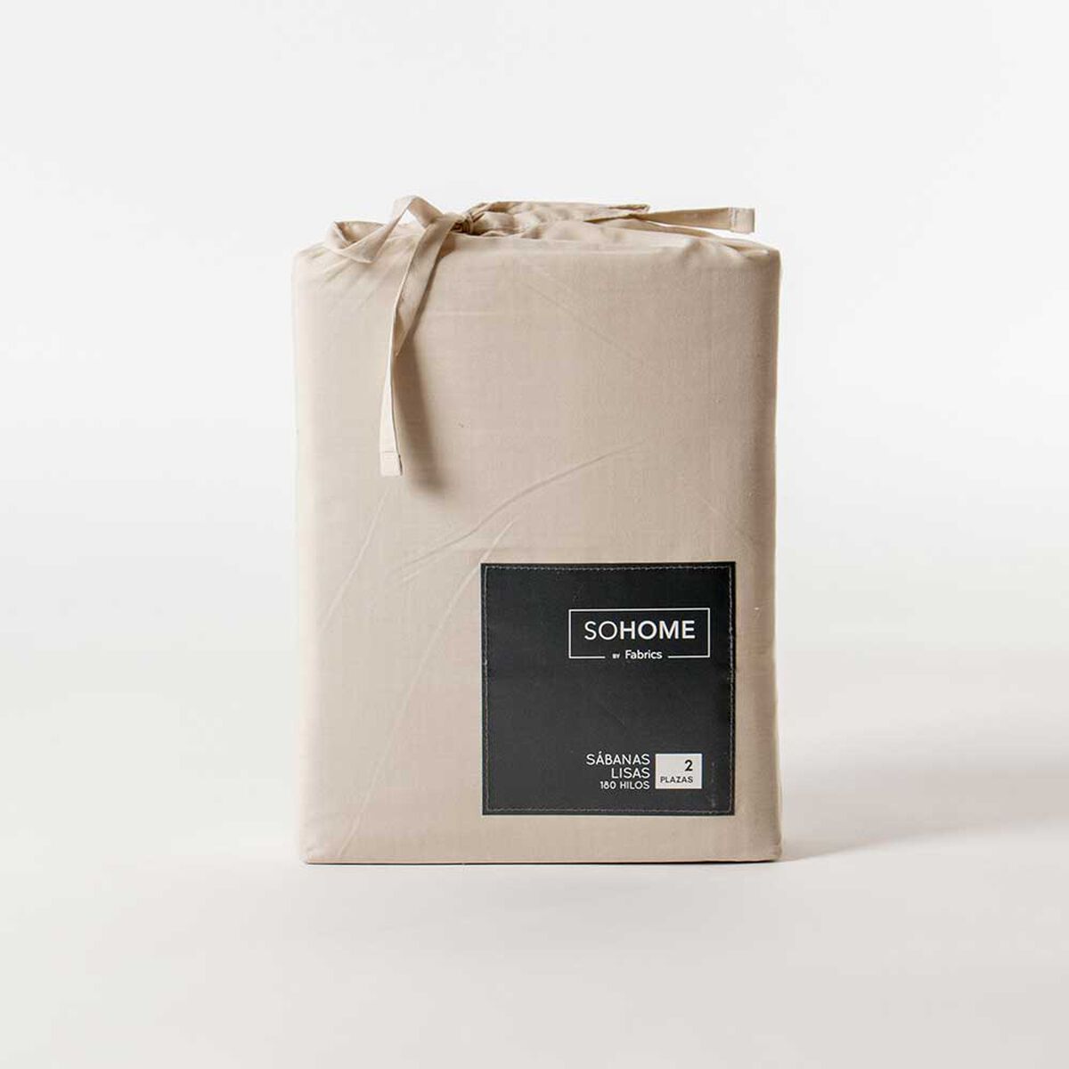 Juego de Sábanas SoHome 180 Hilos King Liso Beige